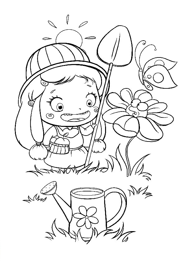 immagine primavera da colorare