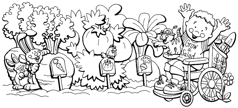 immagine primavera da colorare