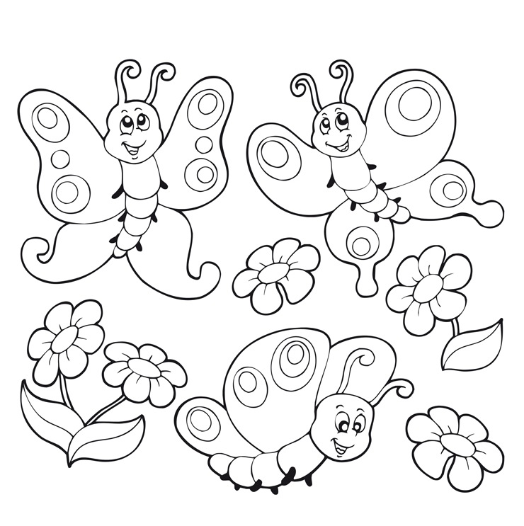 immagine primavera da colorare