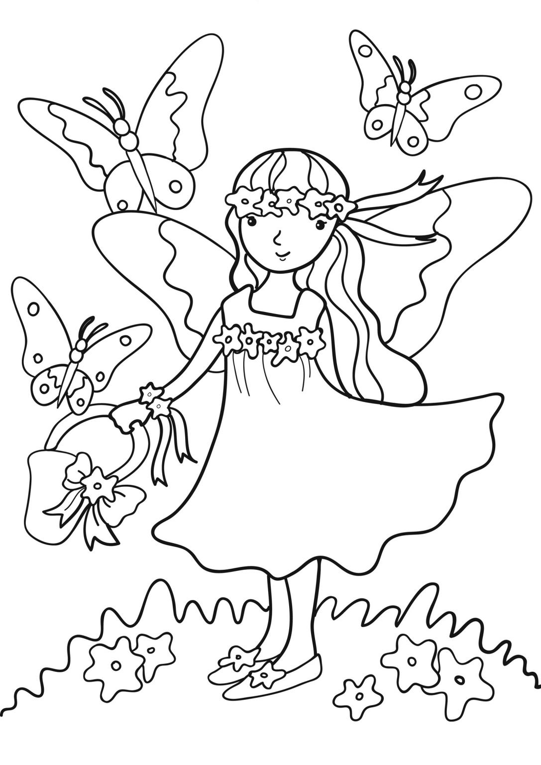 immagine primavera da colorare