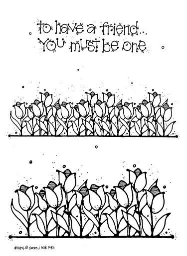 immagine primavera da colorare