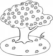 immagine primavera da colorare