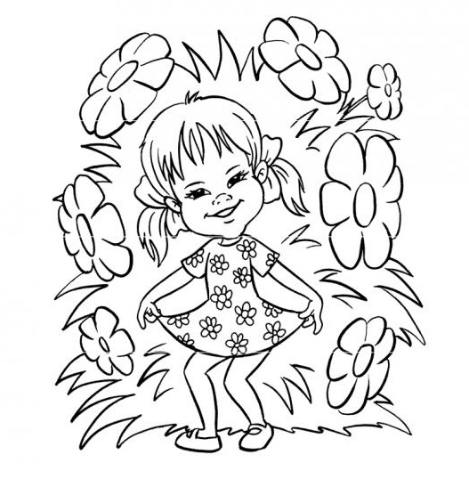 immagine primavera da colorare