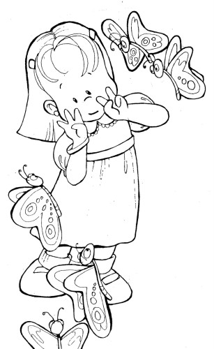 immagine primavera da colorare