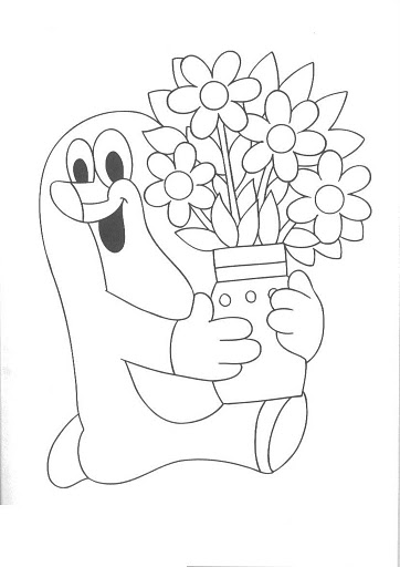 immagine primavera da colorare