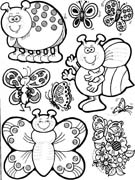 immagine primavera da colorare