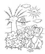 immagine primavera da colorare