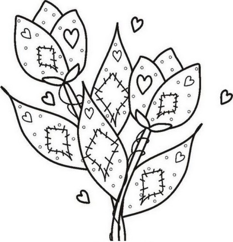 immagine primavera da colorare