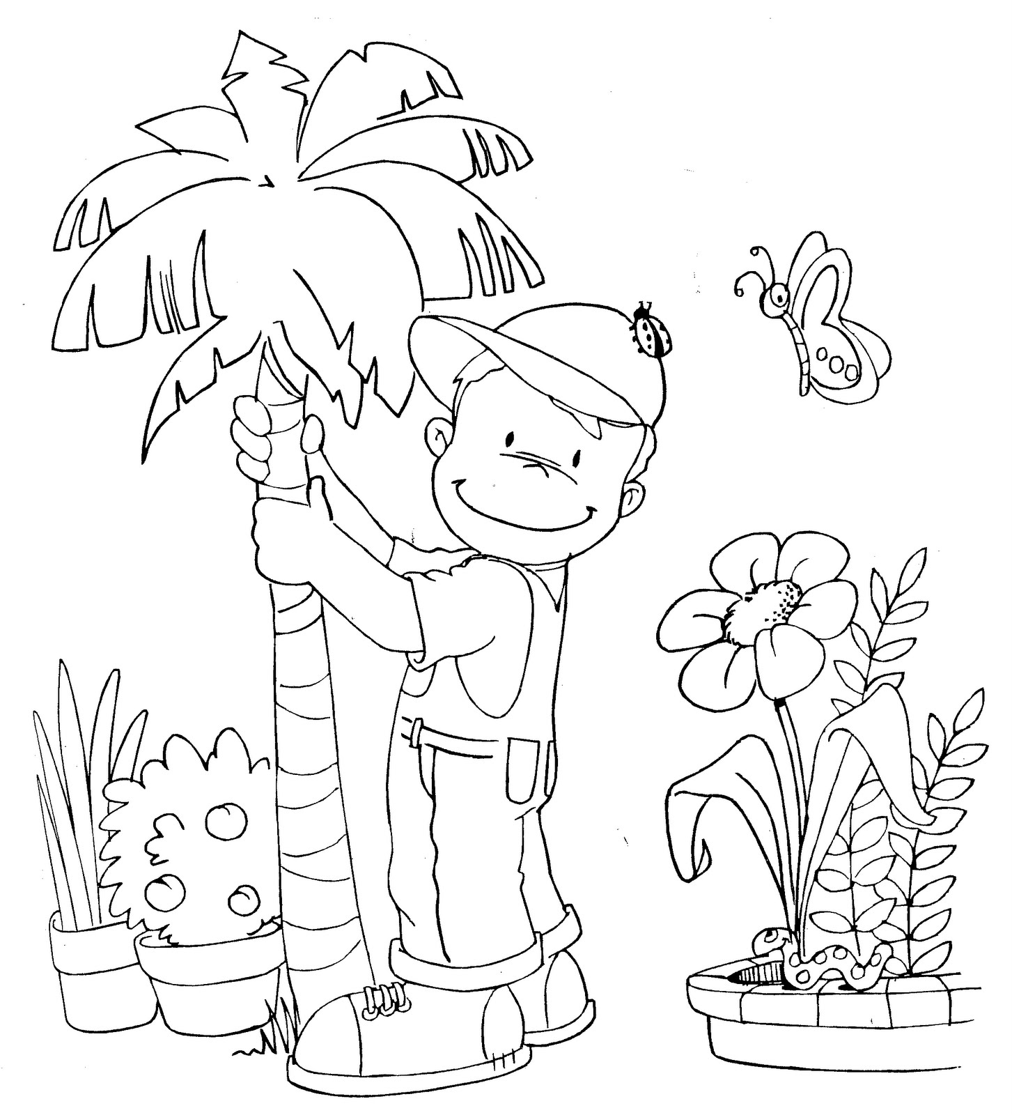 immagine primavera da colorare