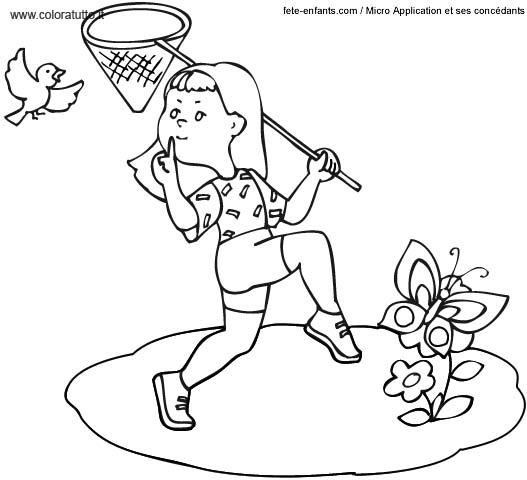 immagine primavera da colorare