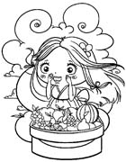 immagine primavera da colorare