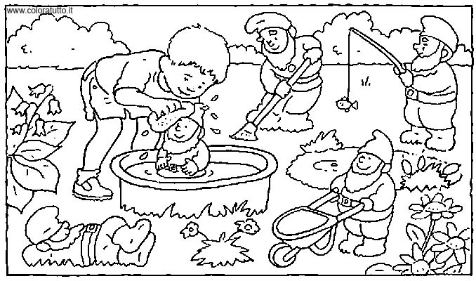 immagine primavera da colorare