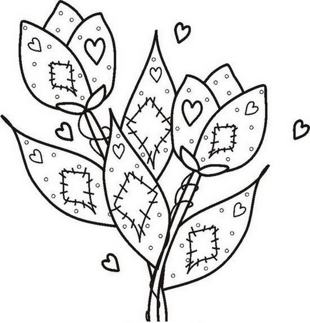 immagine primavera da colorare