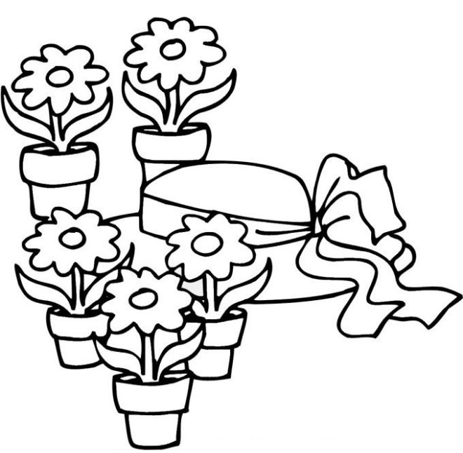 immagine primavera da colorare