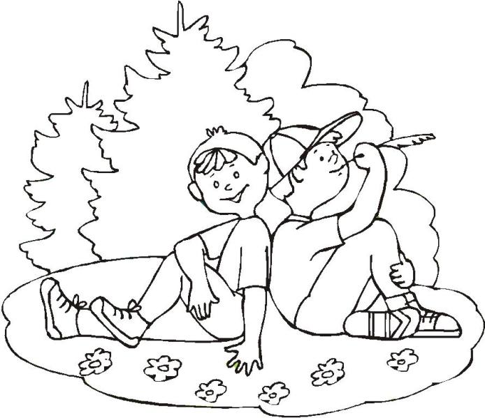 immagine primavera da colorare