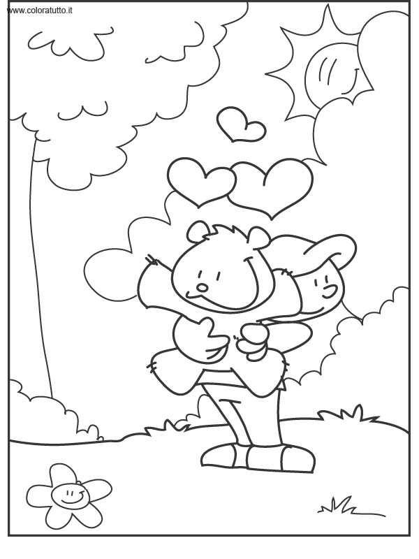 immagine primavera da colorare