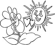 immagine primavera da colorare