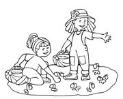 immagine primavera da colorare