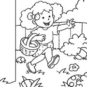 immagine primavera da colorare