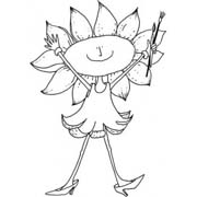 immagine primavera da colorare