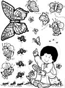 immagine primavera da colorare