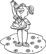 immagine primavera da colorare