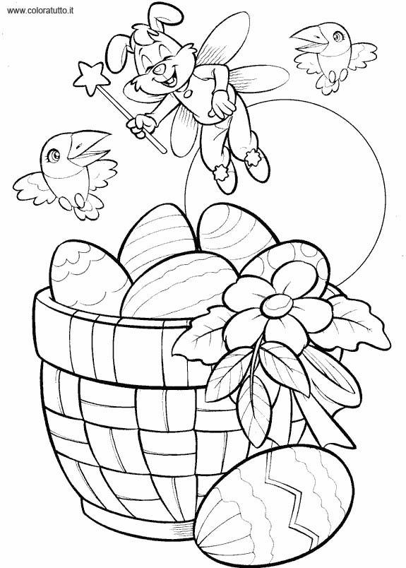 immagine primavera da colorare