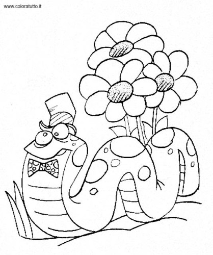 immagine primavera da colorare