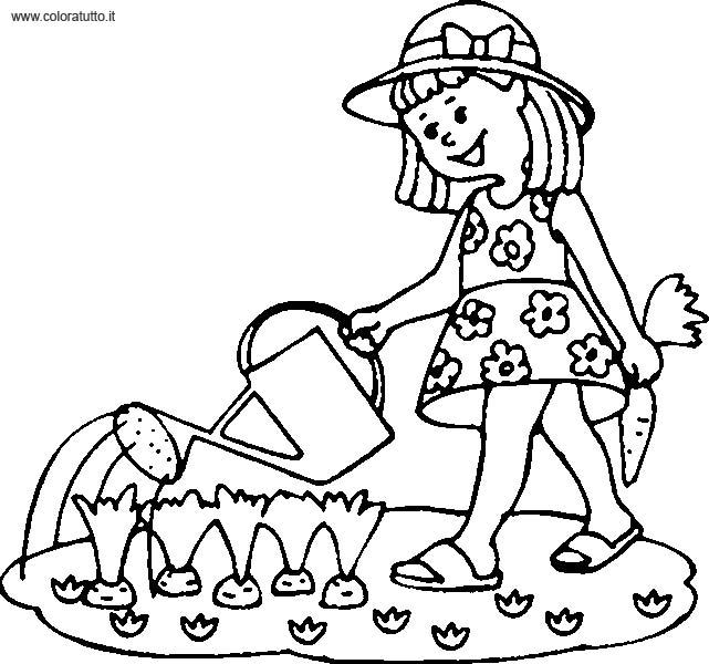 immagine primavera da colorare