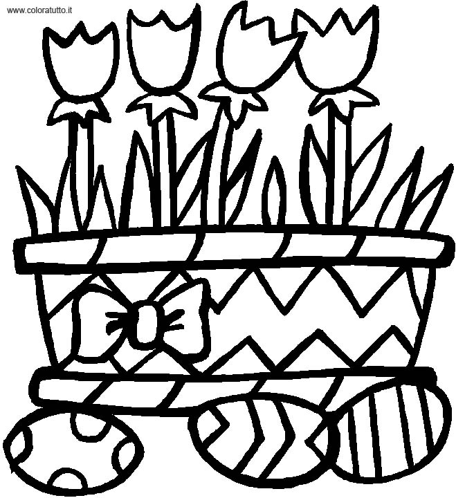 immagine primavera da colorare