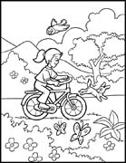 immagine primavera da colorare