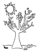 immagine primavera da colorare