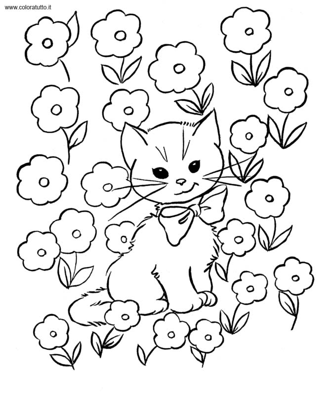 immagine primavera da colorare