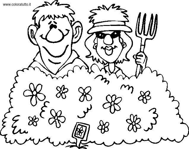 immagine primavera da colorare