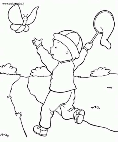 immagine primavera da colorare