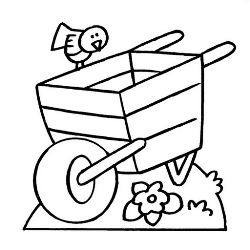 immagine primavera da colorare