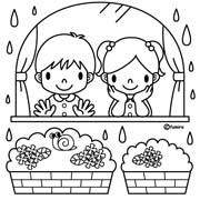 immagine primavera da colorare