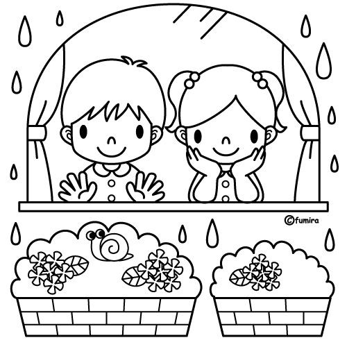 immagine primavera da colorare