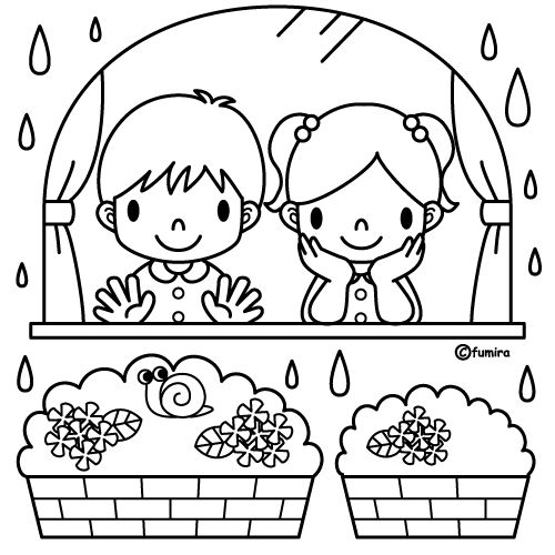 immagine primavera da colorare