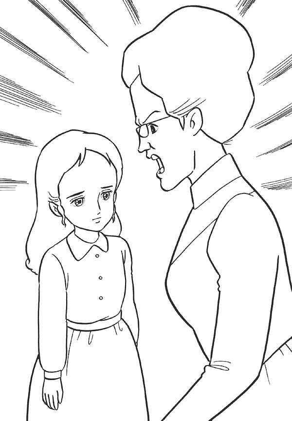 immagine principessa sara da colorare