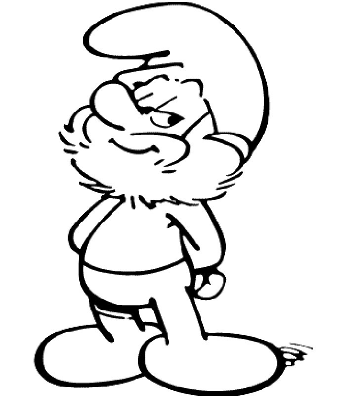 immagine puffi da colorare