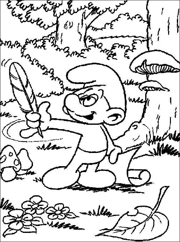 immagine puffi da colorare