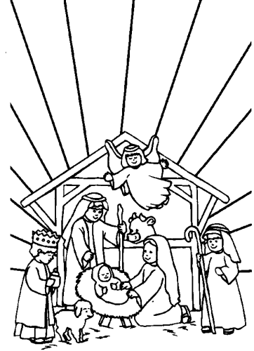 immagine religione da colorare
