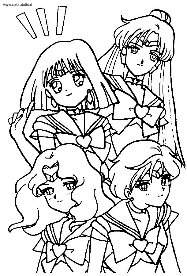 immagine sailor moon da colorare