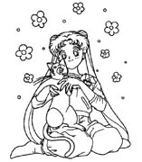 immagine sailor moon da colorare