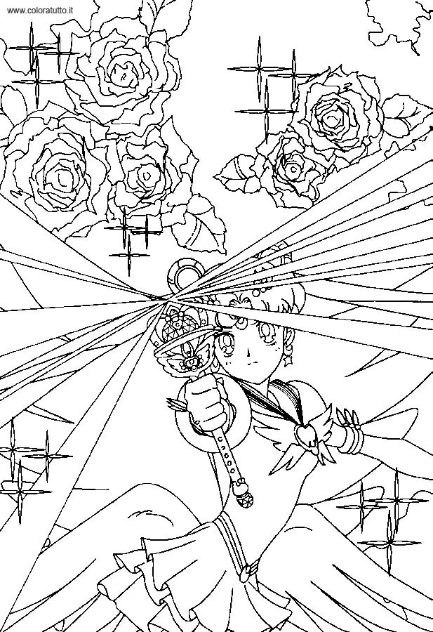immagine sailor moon da colorare