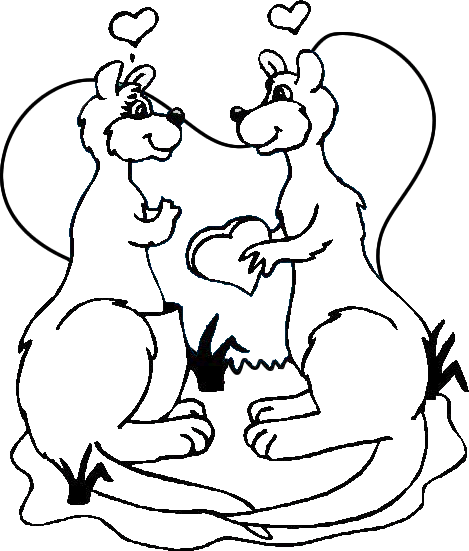 immagine san valentino da colorare