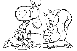 immagine san valentino da colorare