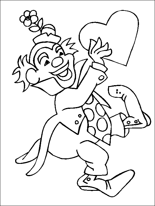 immagine san valentino da colorare