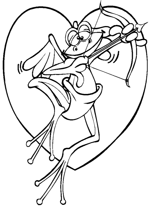 immagine san valentino da colorare